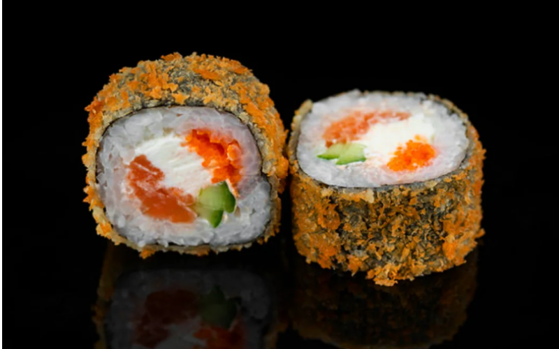 Ролл «Темпура с лососем»