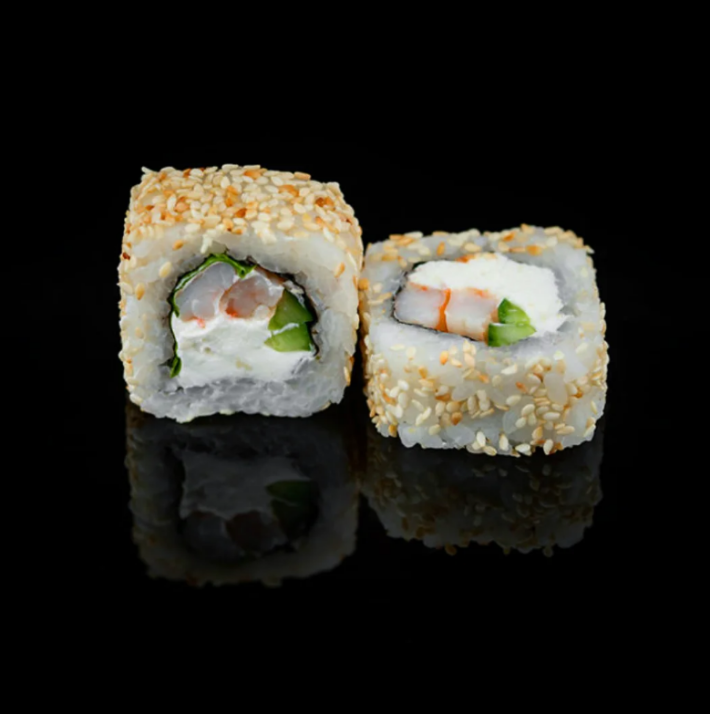 Ролл «Аляска с креветками»