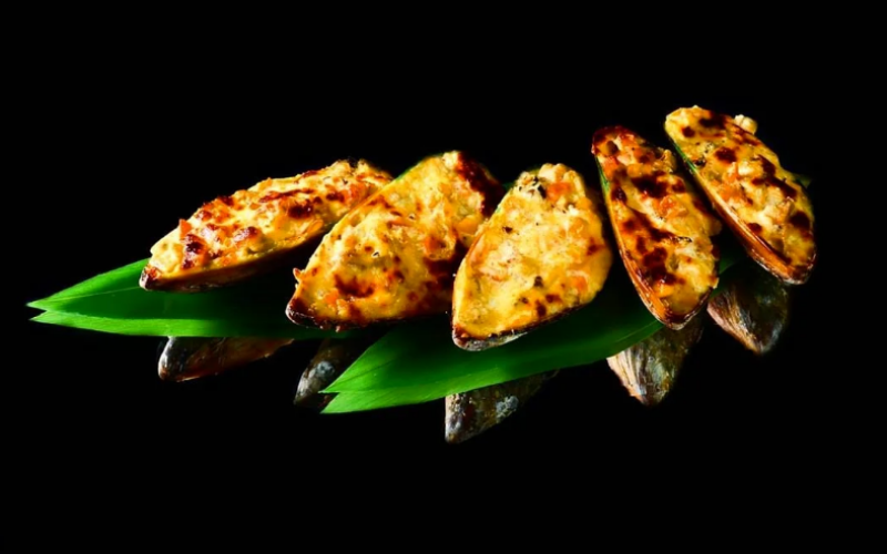 Мидии запечённые