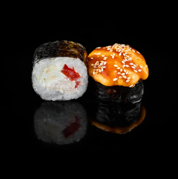 Запечённый ролл с курицей