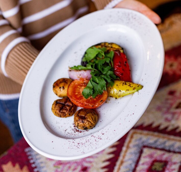 Овощи на мангале