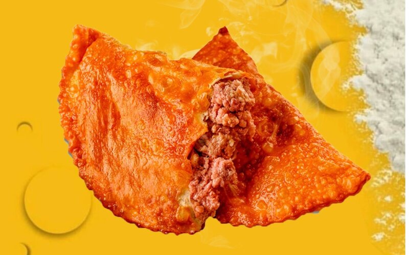 Чебурек с говядиной и свининой