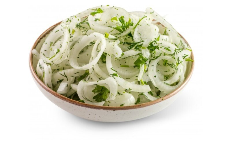 Лук с зеленью