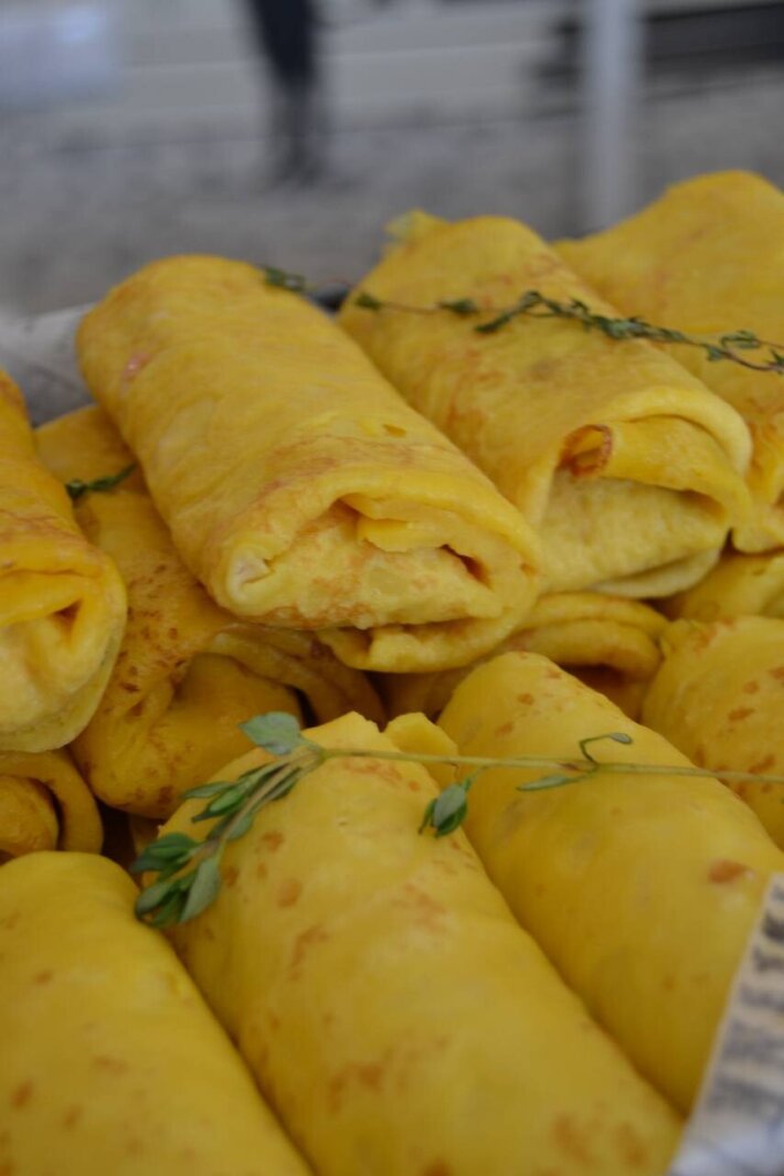 Блинчик с крабовой начинкой