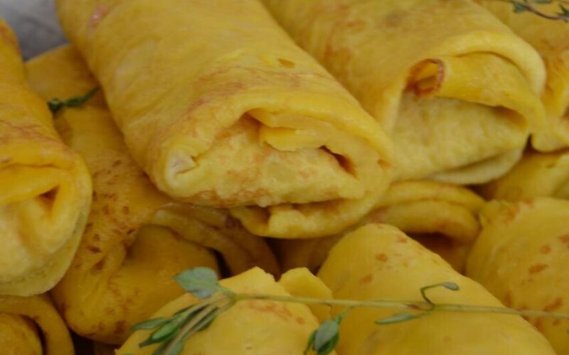 Блинчик с крабовой начинкой