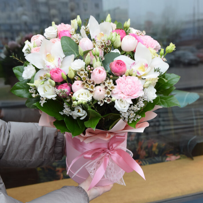 Композиция в коробке «Летний сад»