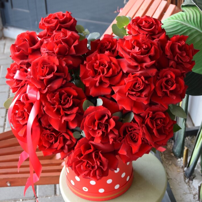 Композиция в коробке «До дрожи нежно»