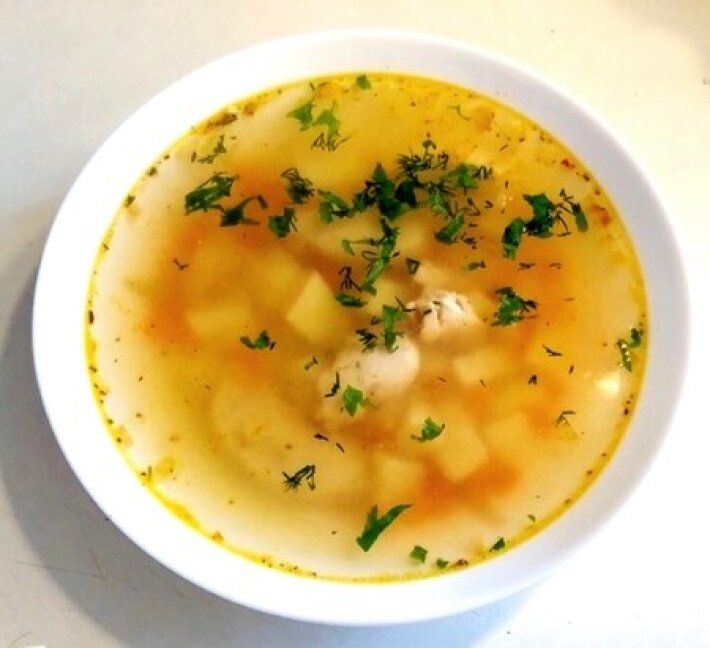 Суп картофельный с бобовыми