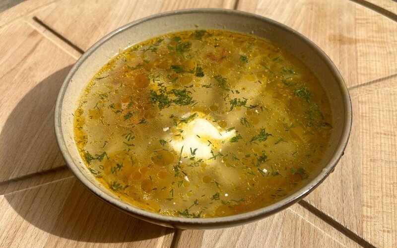 Овощной суп-пюре с корнем сельдерея