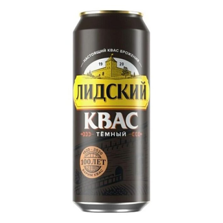 Квас «Лидский» темный ж/б