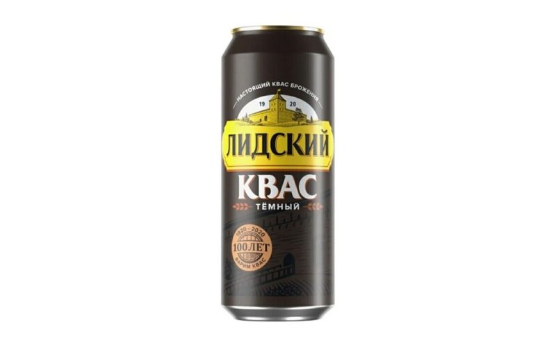 Квас «Лидский» темный ж/б
