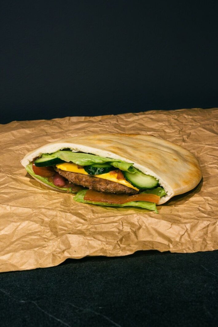 Бургер-пита с говядиной