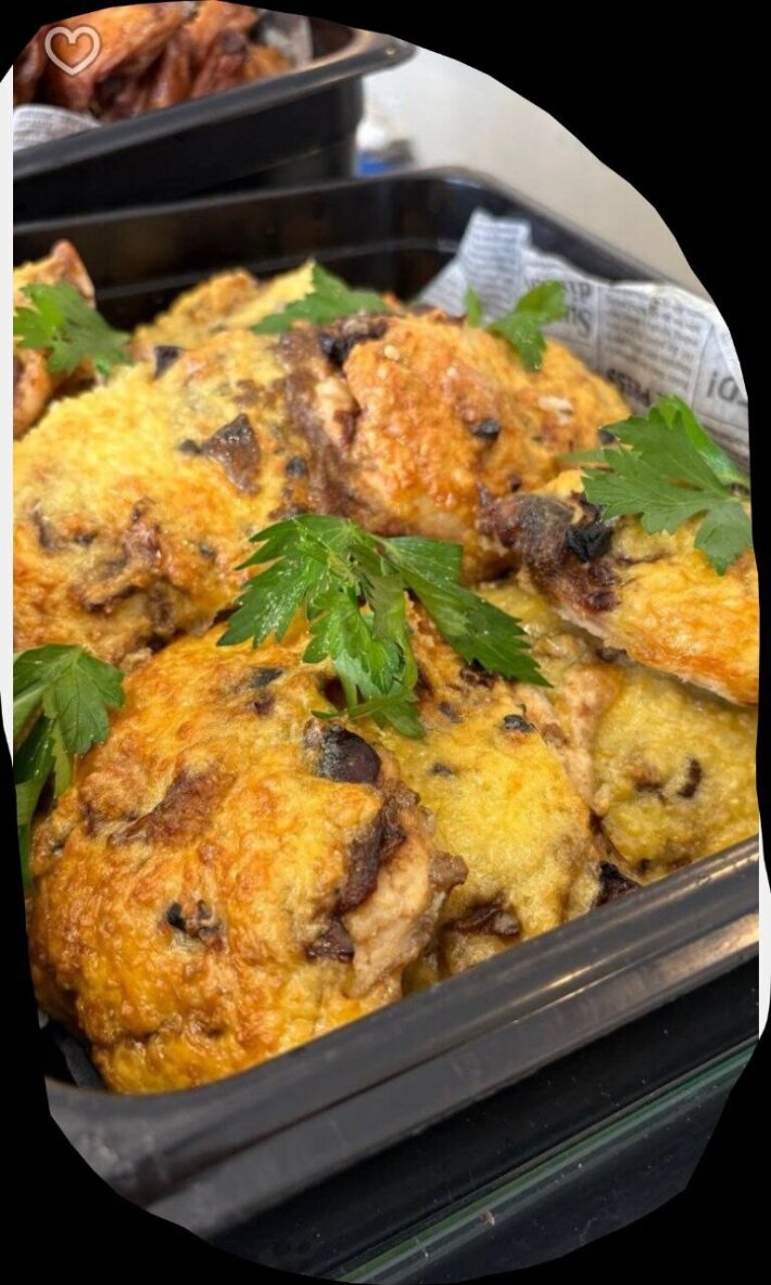 Филе куриное с шампиньонами