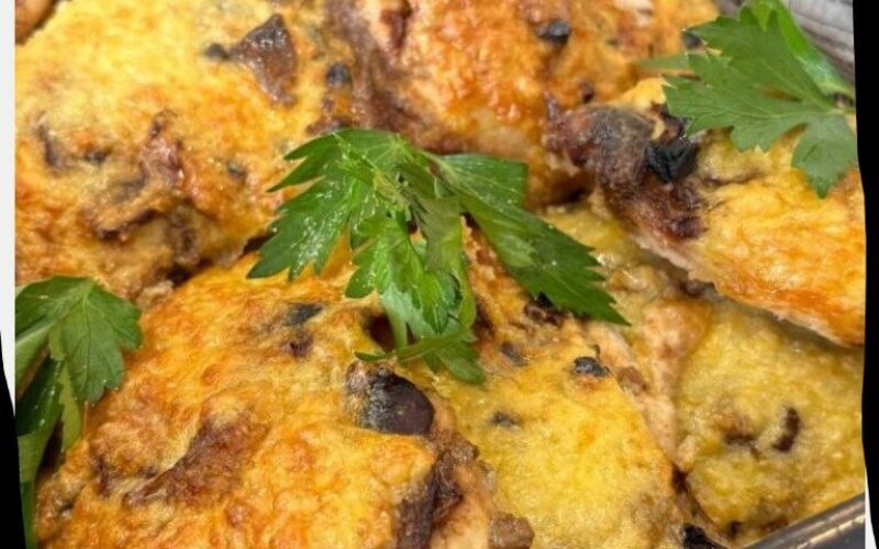 Филе куриное с шампиньонами