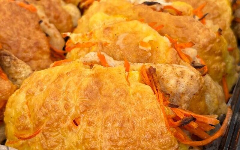 Филе куриное с сыром и морковью