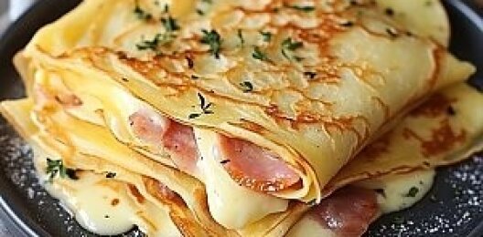Блин с ветчиной и сыром