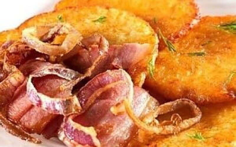 Драники с беконом