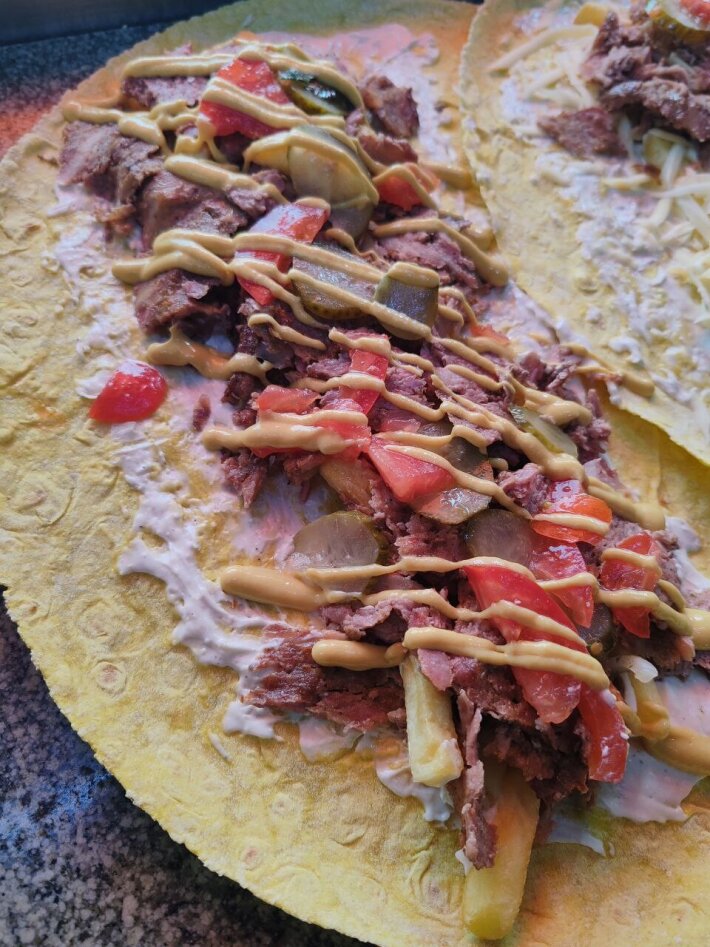 Шаурма «По-белорусски» со свининой