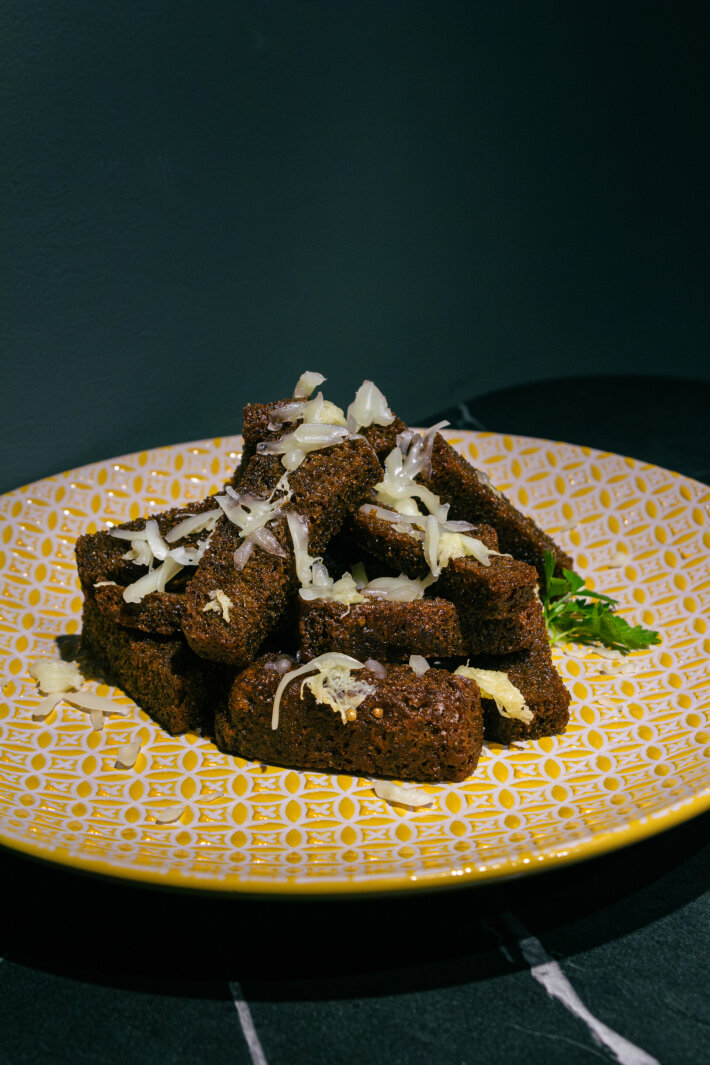 Гренки с сыром и чесноком