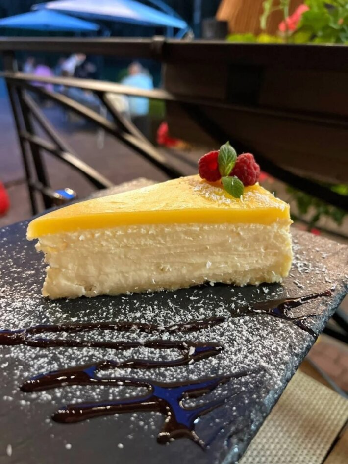 Чизкейк с лимонным курдом