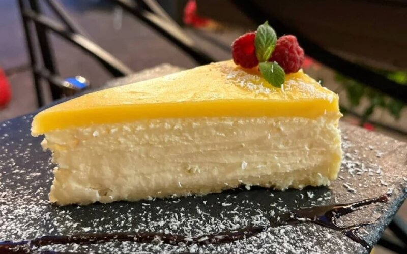 Чизкейк с лимонным курдом