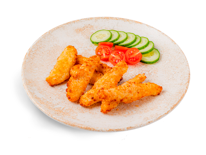 Куриные стрипсы с овощами