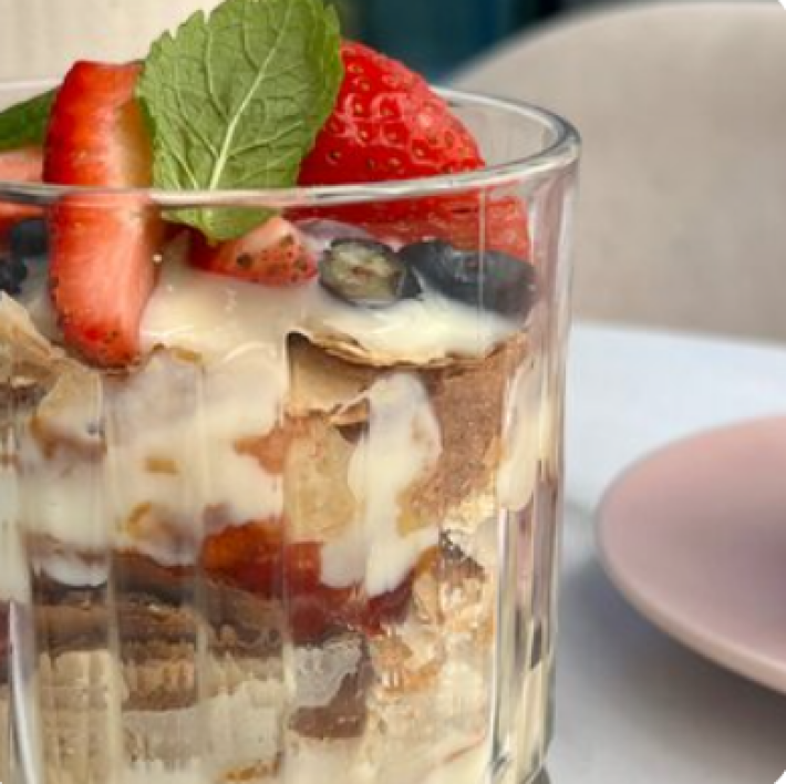 Мильфей с ягодами