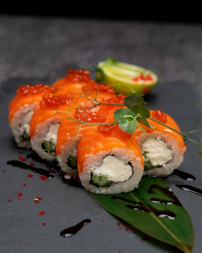 Ролл фила с огурцом