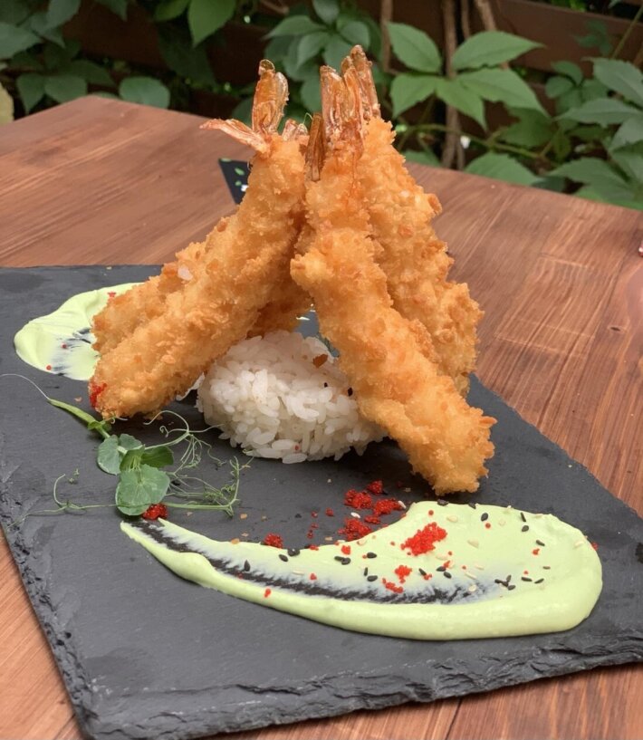 Креветки в темпуре