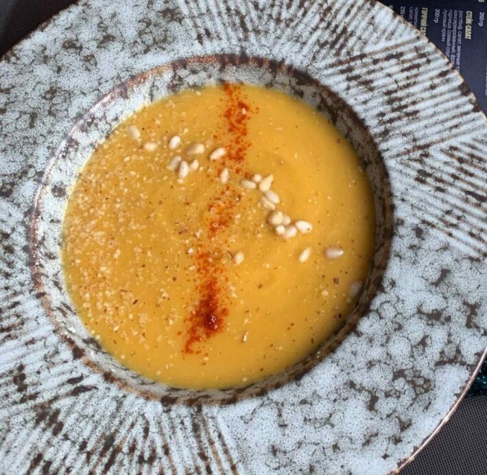 Суп-крем из тыквы на кокосовом молоке