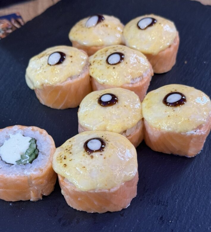 Запеченная фила в полном обороте