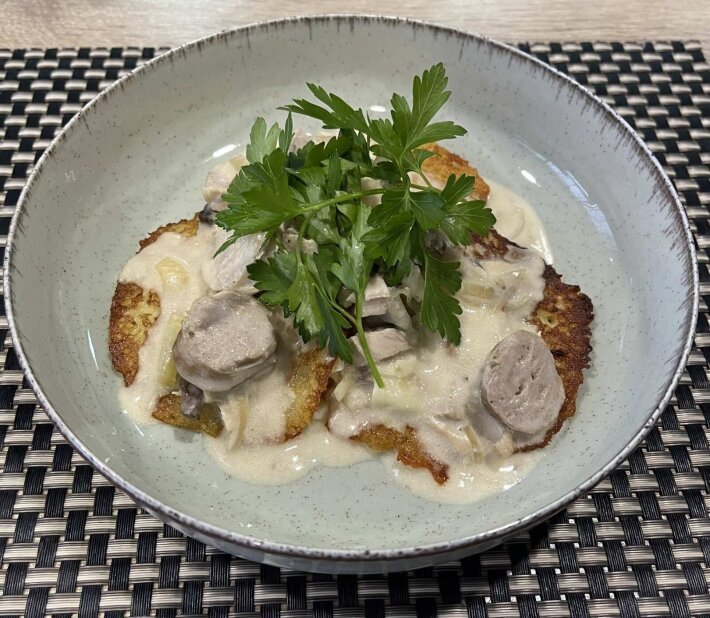 Мачанка с драниками