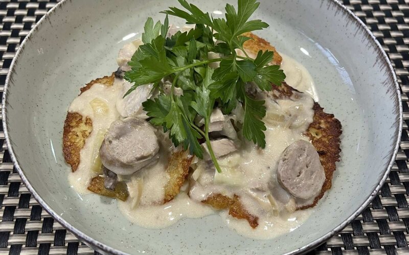 Мачанка с драниками