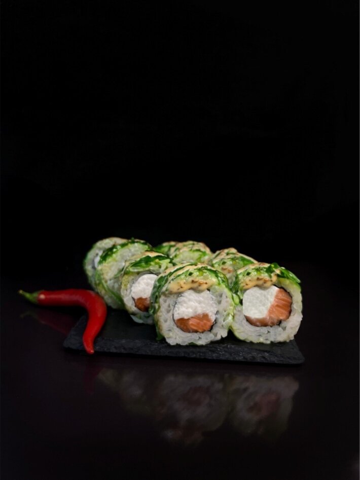 Гейша с лососем 8 шт.