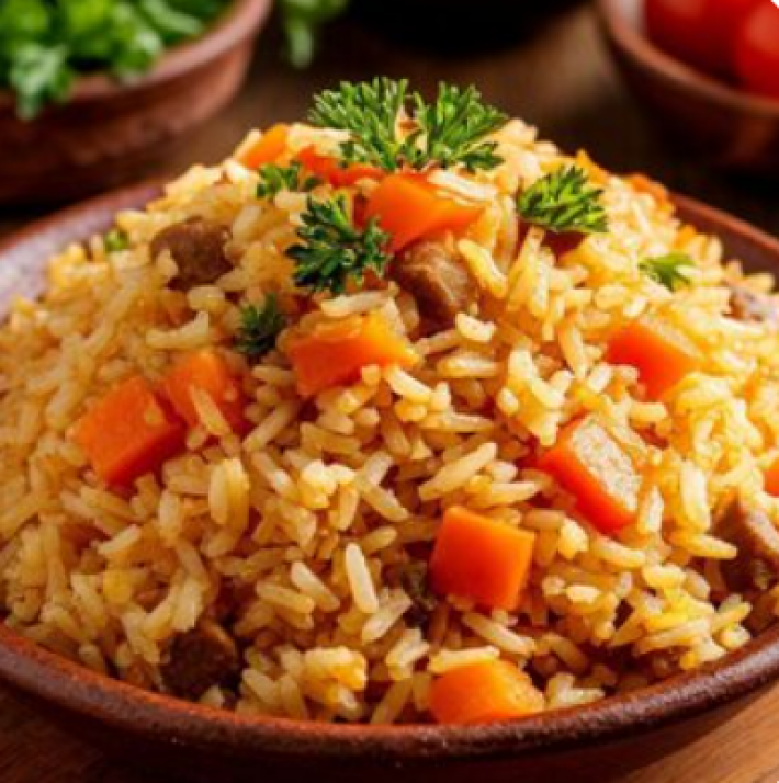 Плов со свининой из казана
