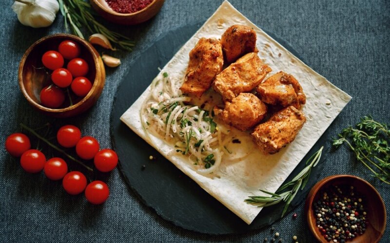 Шашлык из куриного филе