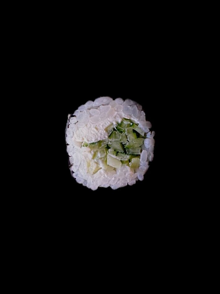 Мини-ролл «Огурец с сыром»