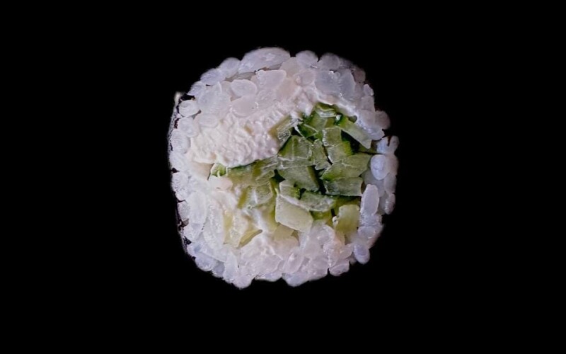 Мини-ролл «Огурец с сыром»