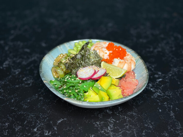 Поке с креветками