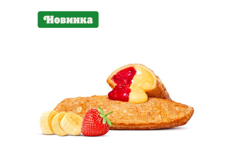 Пирожок Клубника-банан