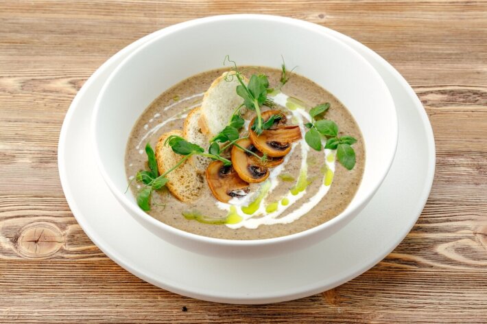 Суп-пюре грибной