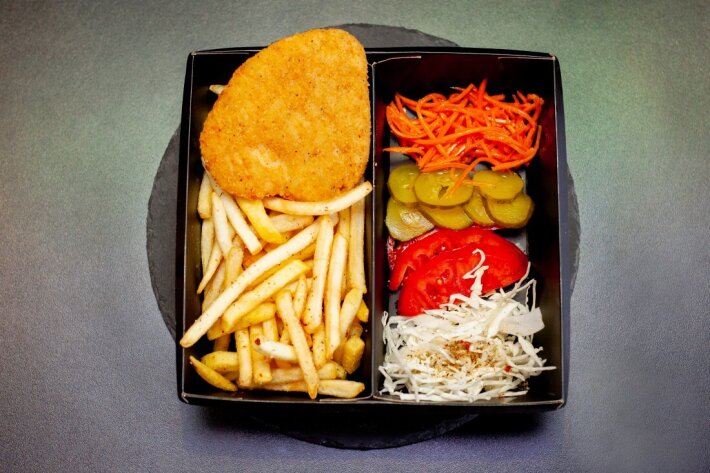 Комбо с куриной котлетой