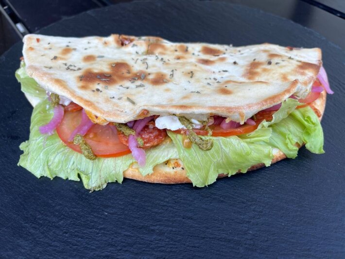 Пита с лососем