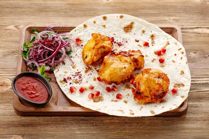 Шашлык из филе курицы