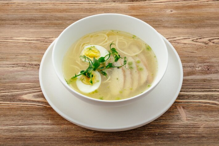 Бульон с курицей