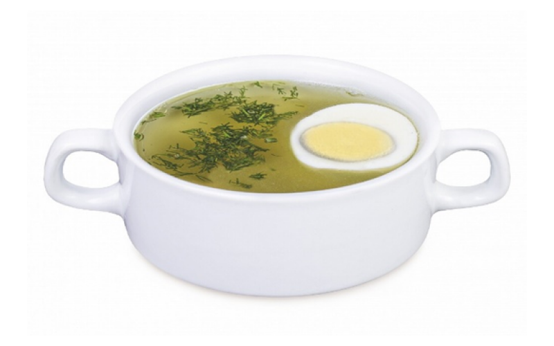 Бульон «Куриный» с с мясом птицы и яйцом