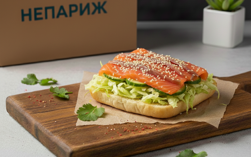 Тост с рыбкой