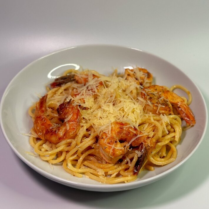 Паста с креветками