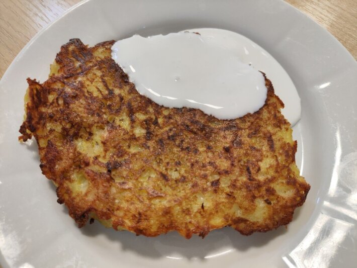 Драник с курицей
