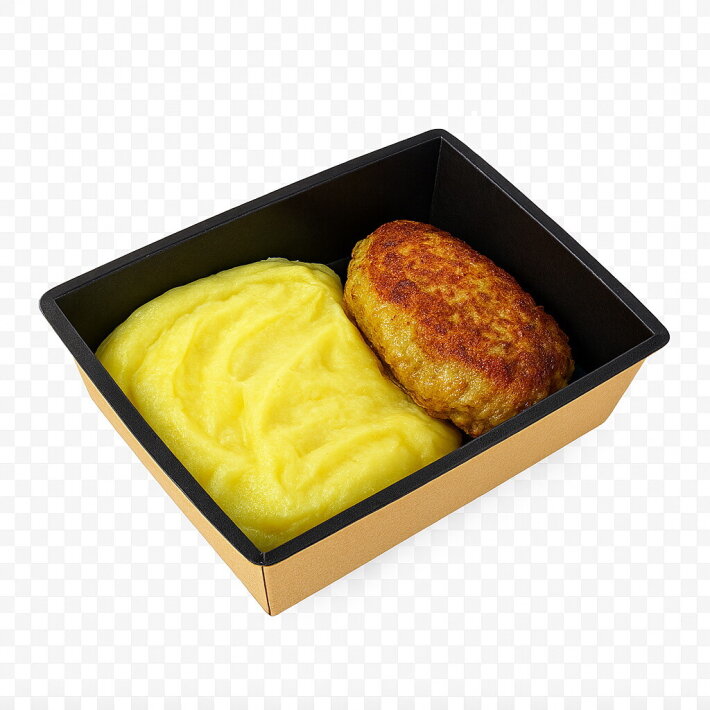 Котлета свиная с картофельным пюре